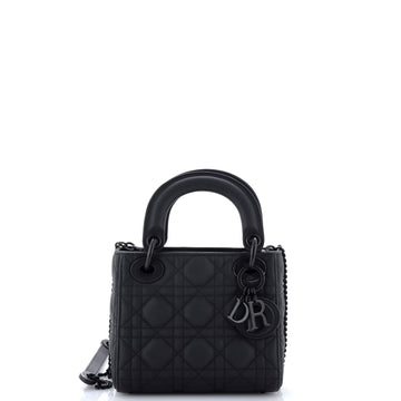 Christian Dior Ultra Matte Lady Dior Chain Bag Cannage Quilt Calfskin Mini