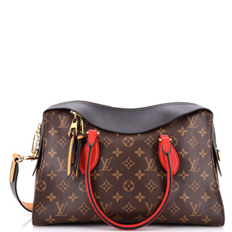 Louis Vuitton Tuileries Handbag Monogram Canvas with Leather