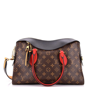 Louis Vuitton Tuileries Handbag Monogram Canvas with Leather