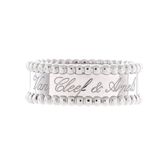 Van Cleef & Arpels Perlee Signature Ring 18K White Gold