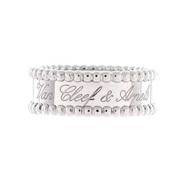 Van Cleef & Arpels Perlee Signature Ring 18K White Gold