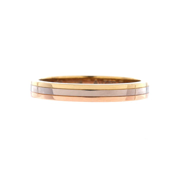 Cartier Vendome Louis Cartier Wedding Band Ring 18K Tricolor Gold 3.5mm