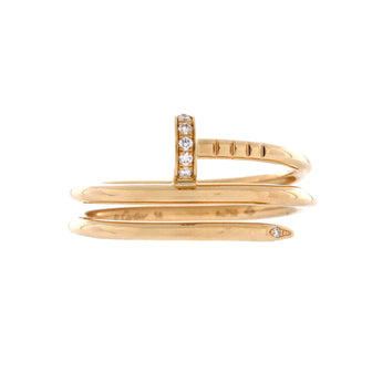 Cartier Juste un Clou Double Ring 18K Yellow Gold and Diamonds Small