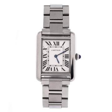 Cartier Tank Solo Quartz Watch Stainless Steel 24
