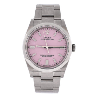 Rolex Oyster Perpetual Candy Pink Automatic Watch Stainless Steel 36