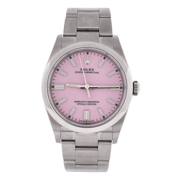 Rolex Oyster Perpetual Candy Pink Automatic Watch Stainless Steel 36