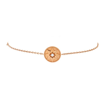 Christian Dior Rose des Vents Bracelet 18K Rose Gold with Diamond and Pink Opal