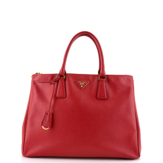Prada Double Zip Lux Tote Saffiano Leather XL