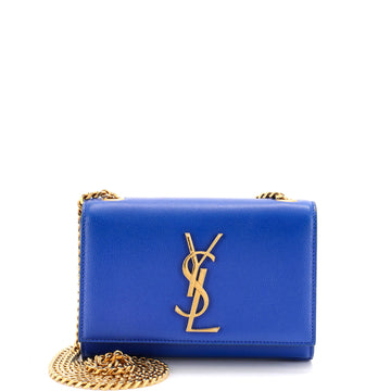 Saint Laurent Classic Monogram Crossbody Bag Grainy Leather Small