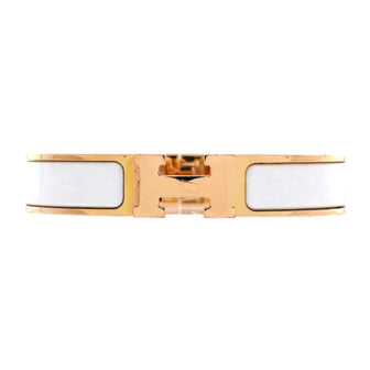 Hermes Clic H Bracelet Enamel Narrow