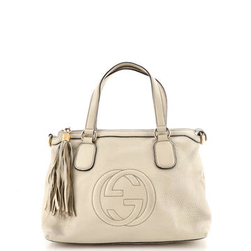 Gucci Soho Convertible Soft Top Handle Bag Leather