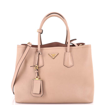 Prada Cuir Double Tote Saffiano Leather Medium