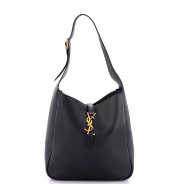 Saint Laurent Le 5 a 7 Supple Hobo Leather Small