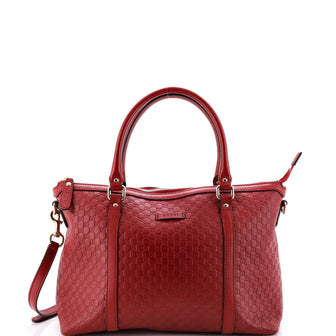 Gucci Britt Convertible Dome Satchel Microguccissima Leather Medium