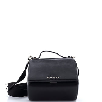 Givenchy Logo Strap Pandora Box Bag Leather Mini