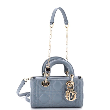 Christian Dior Lady D-Joy Bag Cannage Quilt Lambskin Micro
