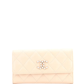 Chanel Coco Candy Flap Wallet Quilted Caviar Long