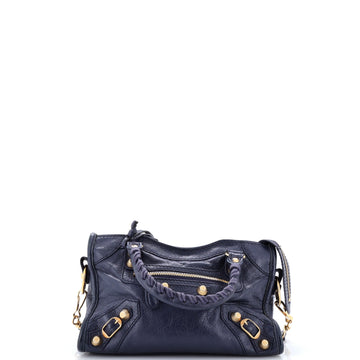 Balenciaga City Giant Studs Bag Leather Mini