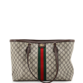 Gucci Ophidia Shopping Tote GG Coated Canvas Medium