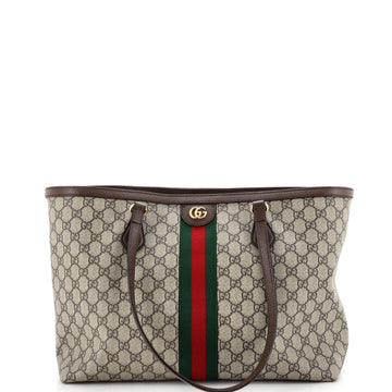 Gucci Ophidia Shopping Tote GG Coated Canvas Medium
