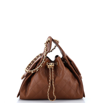 Chanel 25 Hobo Bag Quilted Caviar Small