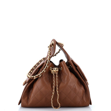 Chanel 25 Hobo Bag Quilted Caviar Small