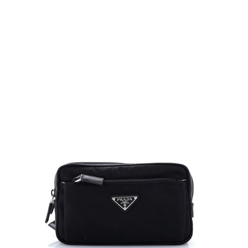Prada Zip Waist Bag Tessuto Small