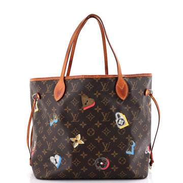 Louis Vuitton Neverfull NM Tote Limited Edition Love Lock Monogram Canvas MM