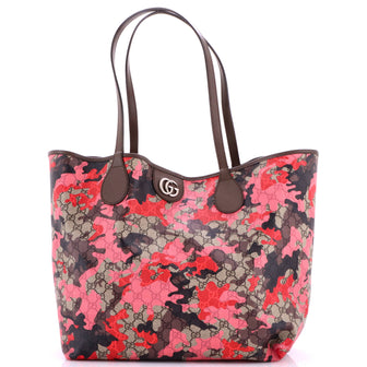 Gucci GG Open Tote GG Camouflage Coated Canvas Large