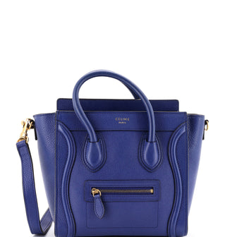 Celine Luggage Bag Grainy Leather Nano