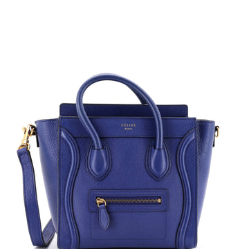 Celine Luggage Bag Grainy Leather Nano