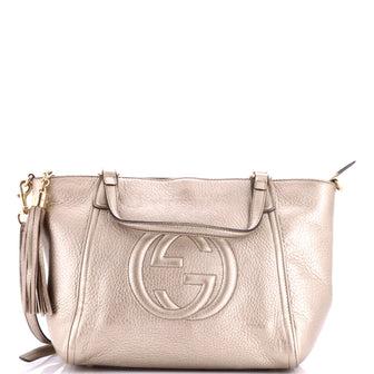 Gucci Soho Convertible Top Handle Bag Leather Small