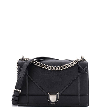 Christian Dior Diorama Flap Bag Grained Calfskin Medium