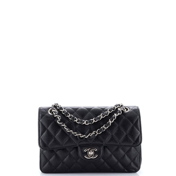 Chanel Classic Double Flap Bag Quilted Caviar Small