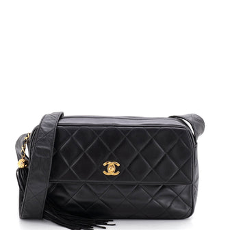 Chanel Vintage CC Pocket Camera Shoulder Bag Quilted Lambskin Medium
