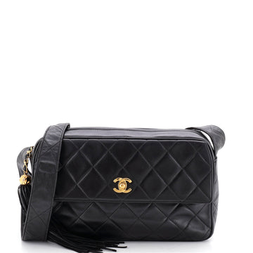 Chanel Vintage CC Pocket Camera Shoulder Bag Quilted Lambskin Medium