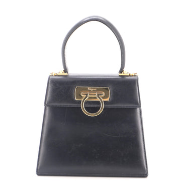 Salvatore Ferragamo Gancini Convertible Top Handle Bag Leather Mini