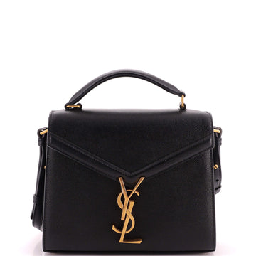Saint Laurent Cassandra Top Handle Bag Leather Mini