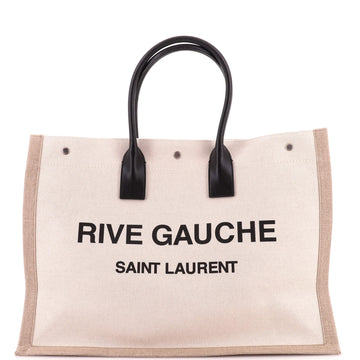 Saint Laurent Rive Gauche Shopper Tote Canvas Large