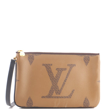 Louis Vuitton Double Zip Pochette Reverse Monogram Giant