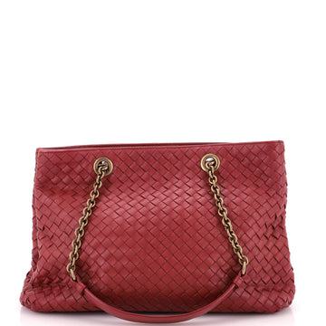 Bottega Veneta Double Chain Tote Intrecciato Nappa Medium