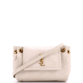 Saint Laurent Nolita Satchel Quilted Leather Mini