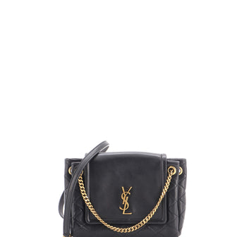 Saint Laurent Nolita Satchel Quilted Leather Mini