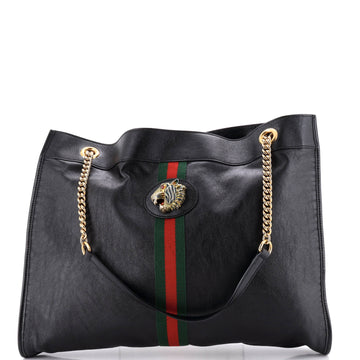 Gucci Rajah Chain Tote Leather Large