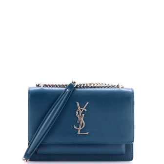Saint Laurent Sunset Chain Wallet Leather