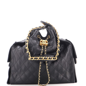 Chanel 25 Hobo Bag Quilted Caviar Medium