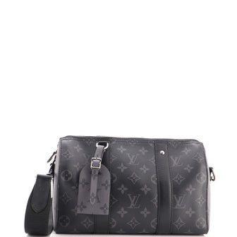 Louis Vuitton City Keepall Bag Reverse Monogram Eclipse Canvas