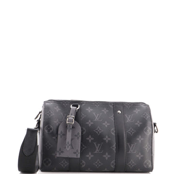 Louis Vuitton City Keepall Bag Reverse Monogram Eclipse Canvas