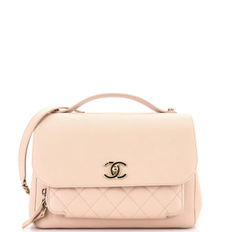 Chanel Business Affinity Flap Bag Quilted Caviar Large