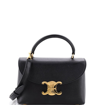 Celine Nino Top Handle Bag Leather Teen